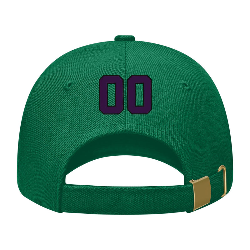 Custom Dark Green Gray Hat 22B21707