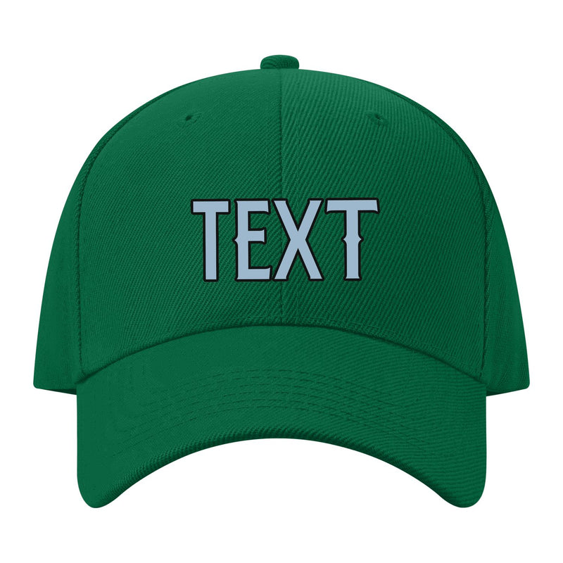 Custom Dark Green Dark Grey Hat 22B21708