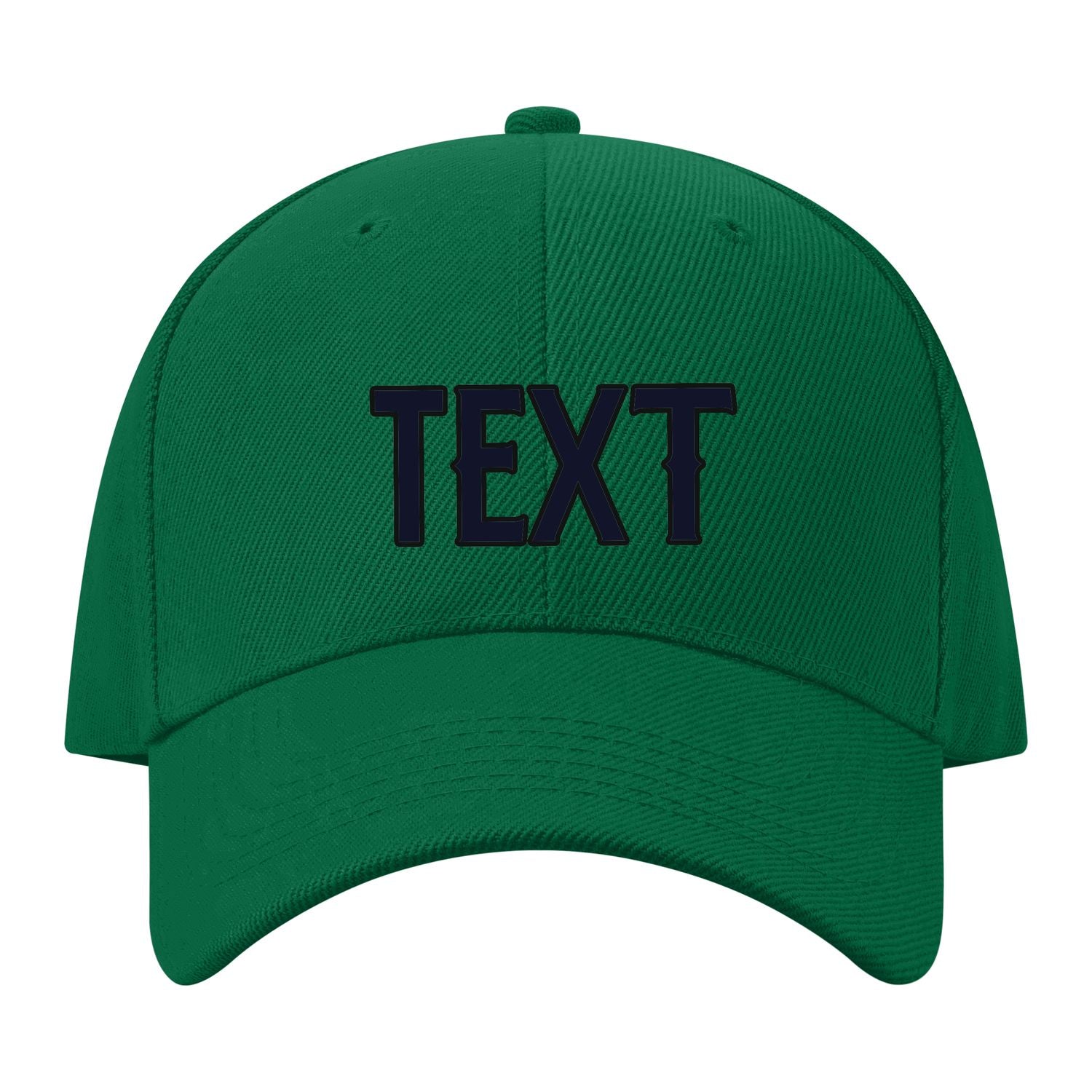 Custom Dark Green Pale Peach Hat 22B21711