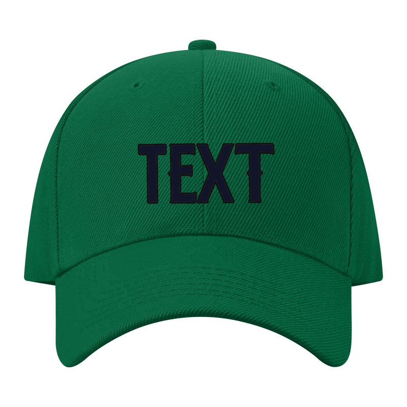 Custom Dark Green Pale Peach Hat 22B21711