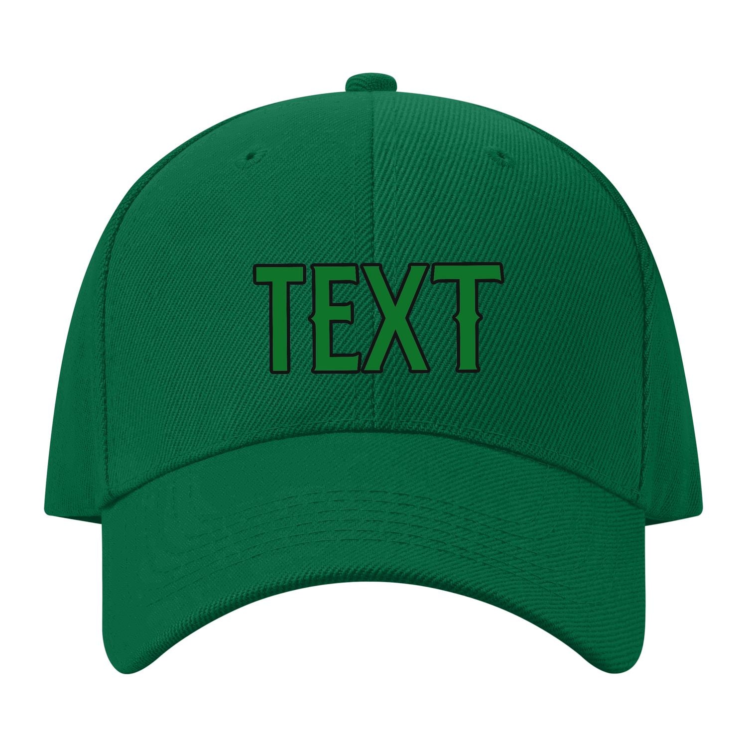 Custom Dark Green Misty Rose Hat 22B21724