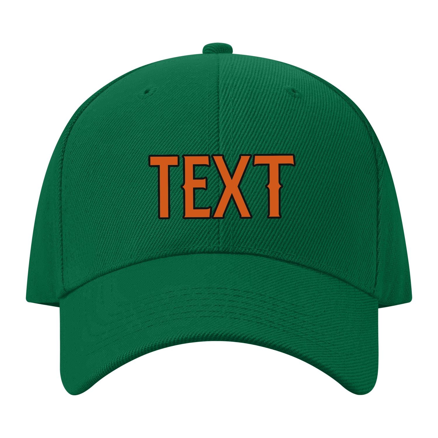 Custom Dark Green Blue Green Hat 22B21728