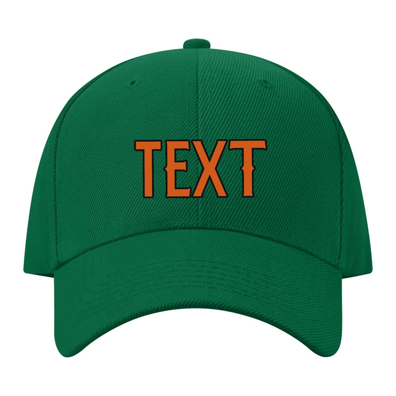 Custom Dark Green Blue Green Hat 22B21728