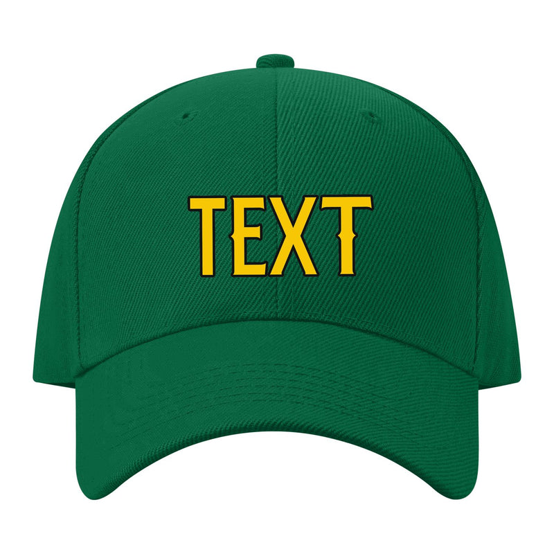 Custom Dark Green Peach Powder Hat 22B21730