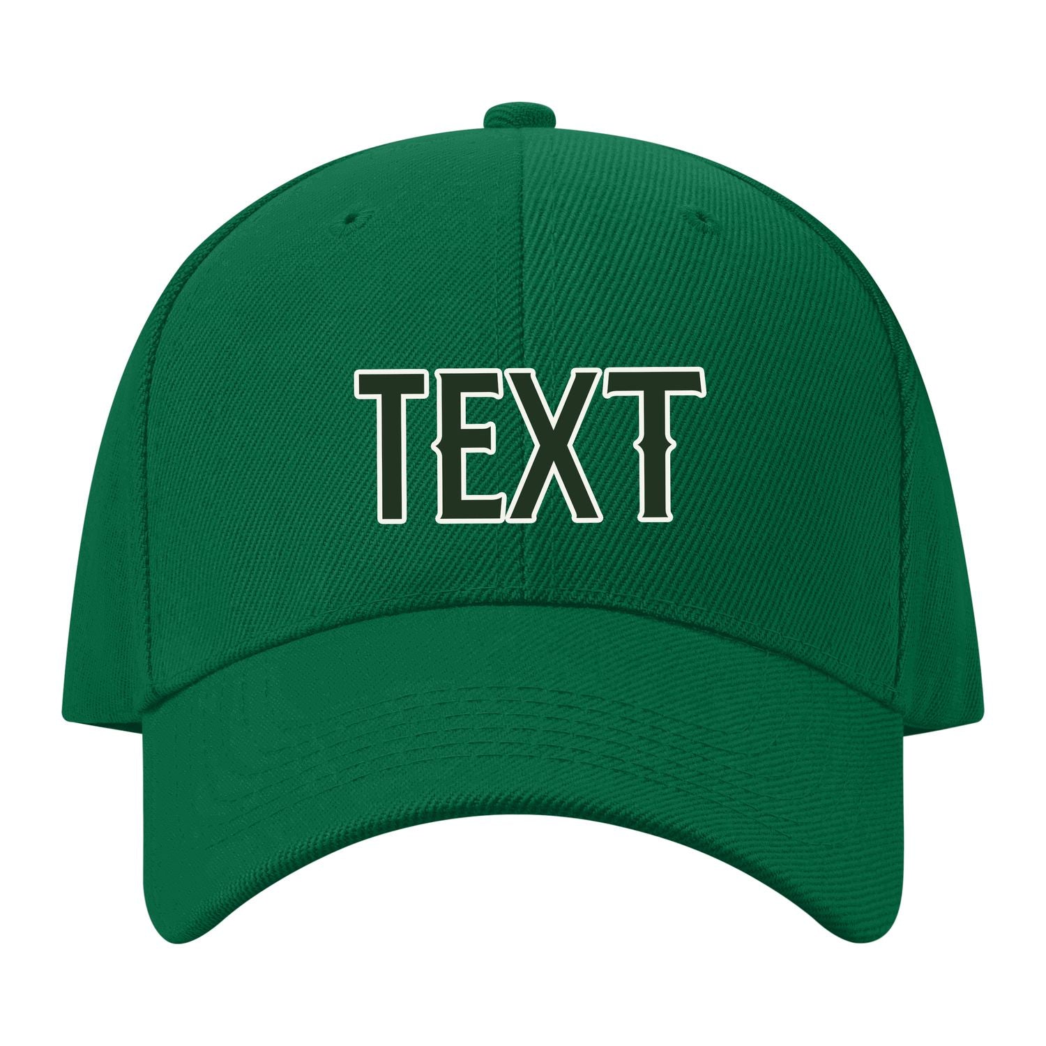 Custom Dark Green Red Hat 22B21806