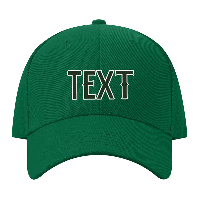 Custom Dark Green Red Hat 22B21806