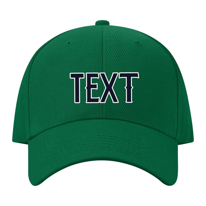Custom Dark Green Pale Peach Hat 22B21811