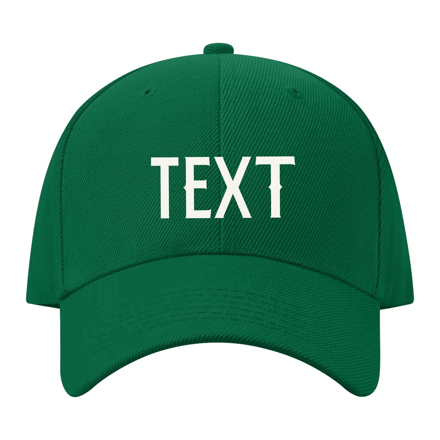 Custom Dark Green Pale Ice Blue Hat 22B21818