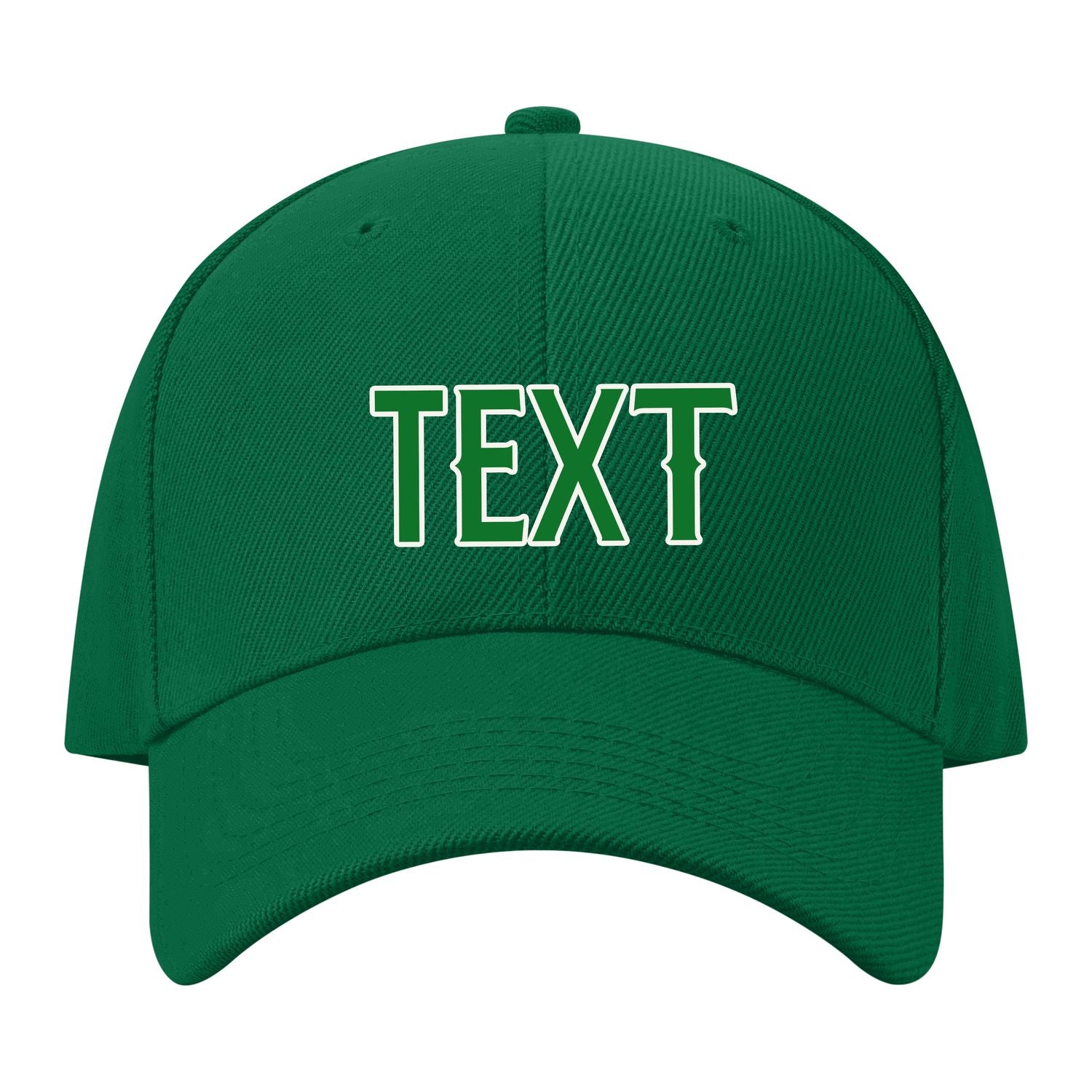Custom Dark Green Misty Rose Hat 22B21824