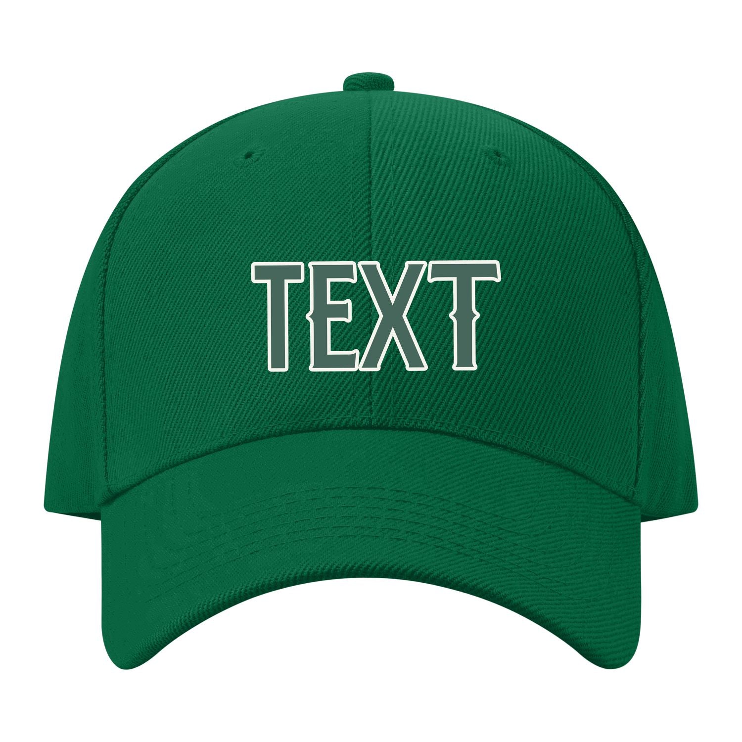 Custom Dark Green Slate Gray Hat 22B21827
