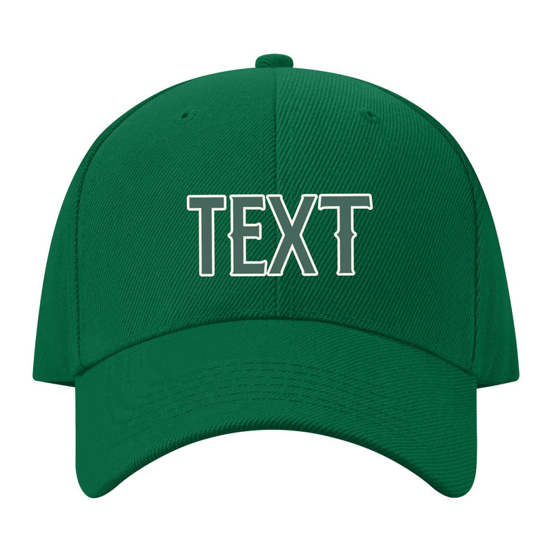 Custom Dark Green Slate Gray Hat 22B21827