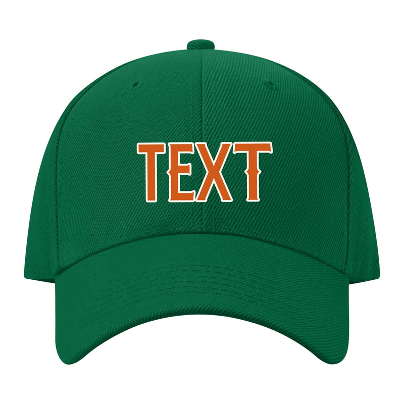 Custom Dark Green Blue Green Hat 22B21828