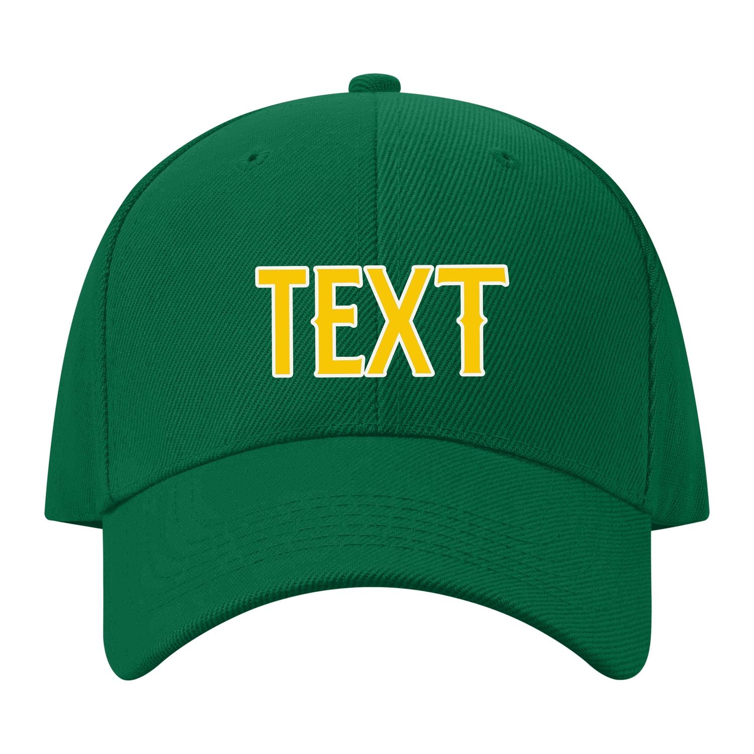 Custom Dark Green Peach Powder Hat 22B21830