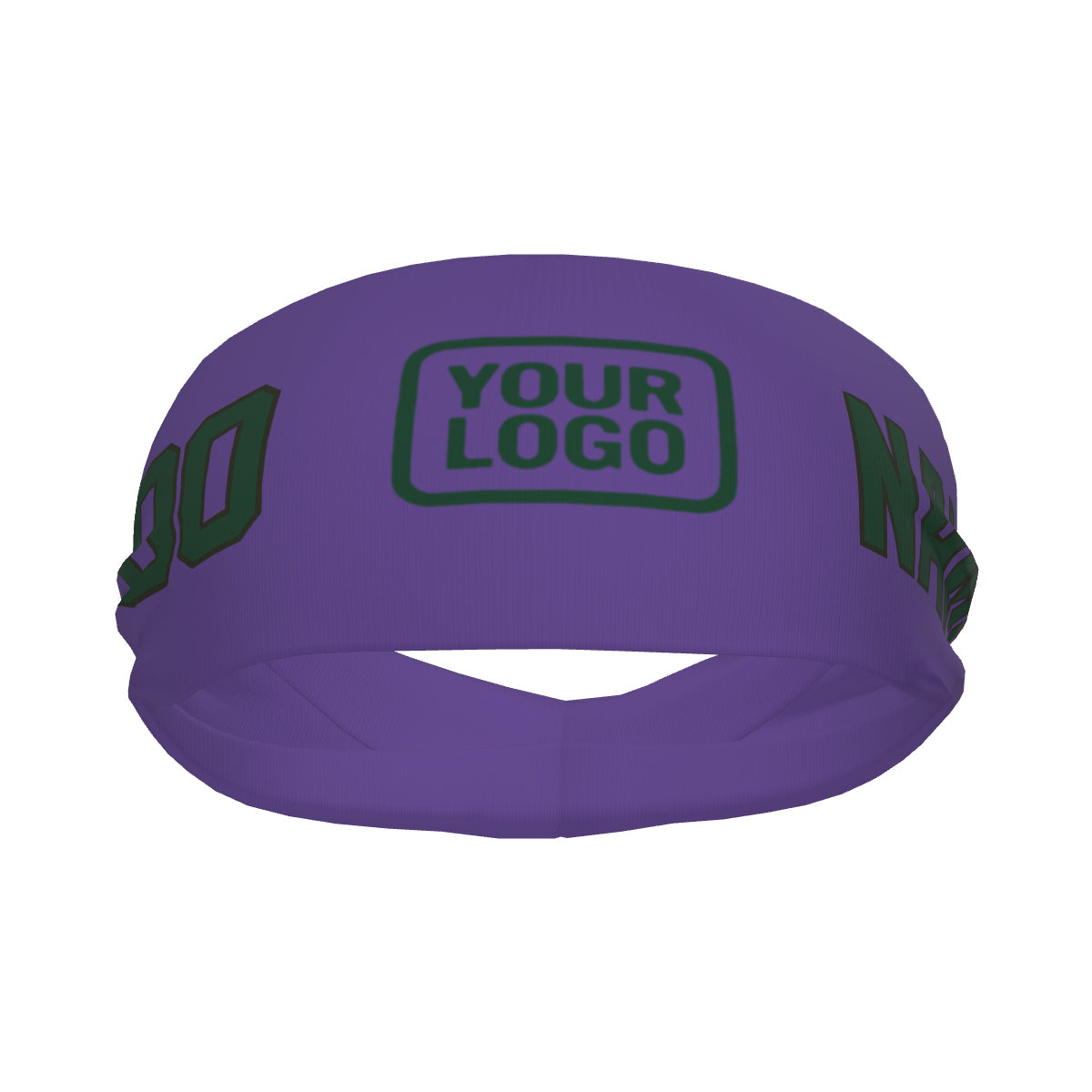 Custom Light Purple Green Sports headband