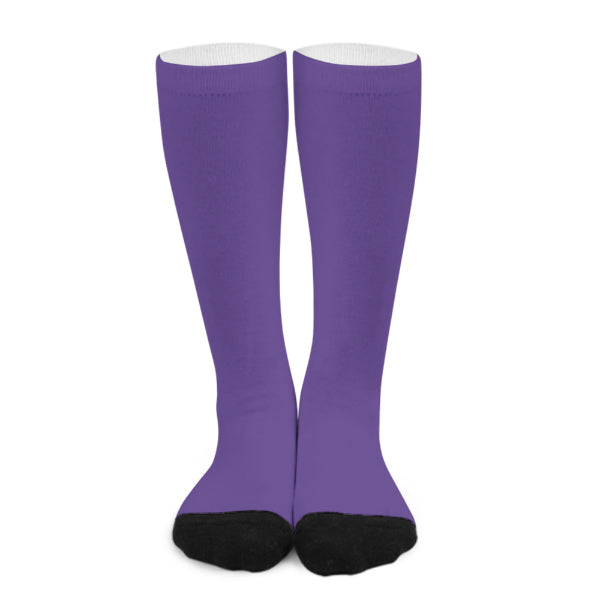 Custom Light Purple Light Purple Knee-High Sock