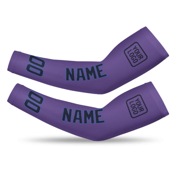 Custom Light Purple Navy Arm Sleeve