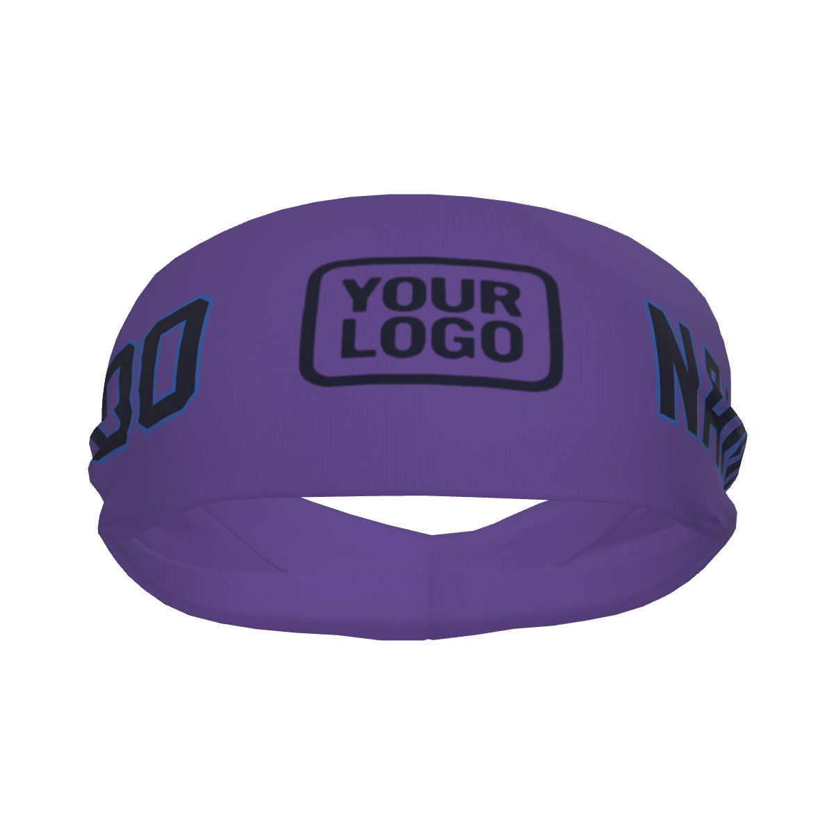 Custom Light Purple Navy Sports headband