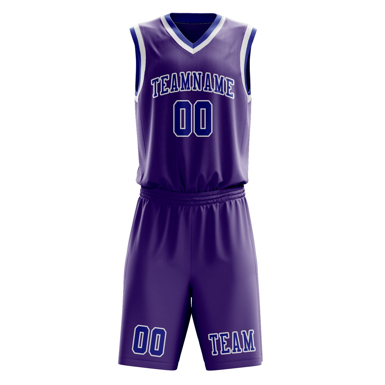 Custom Light Purple Sky Blue Basketball Set