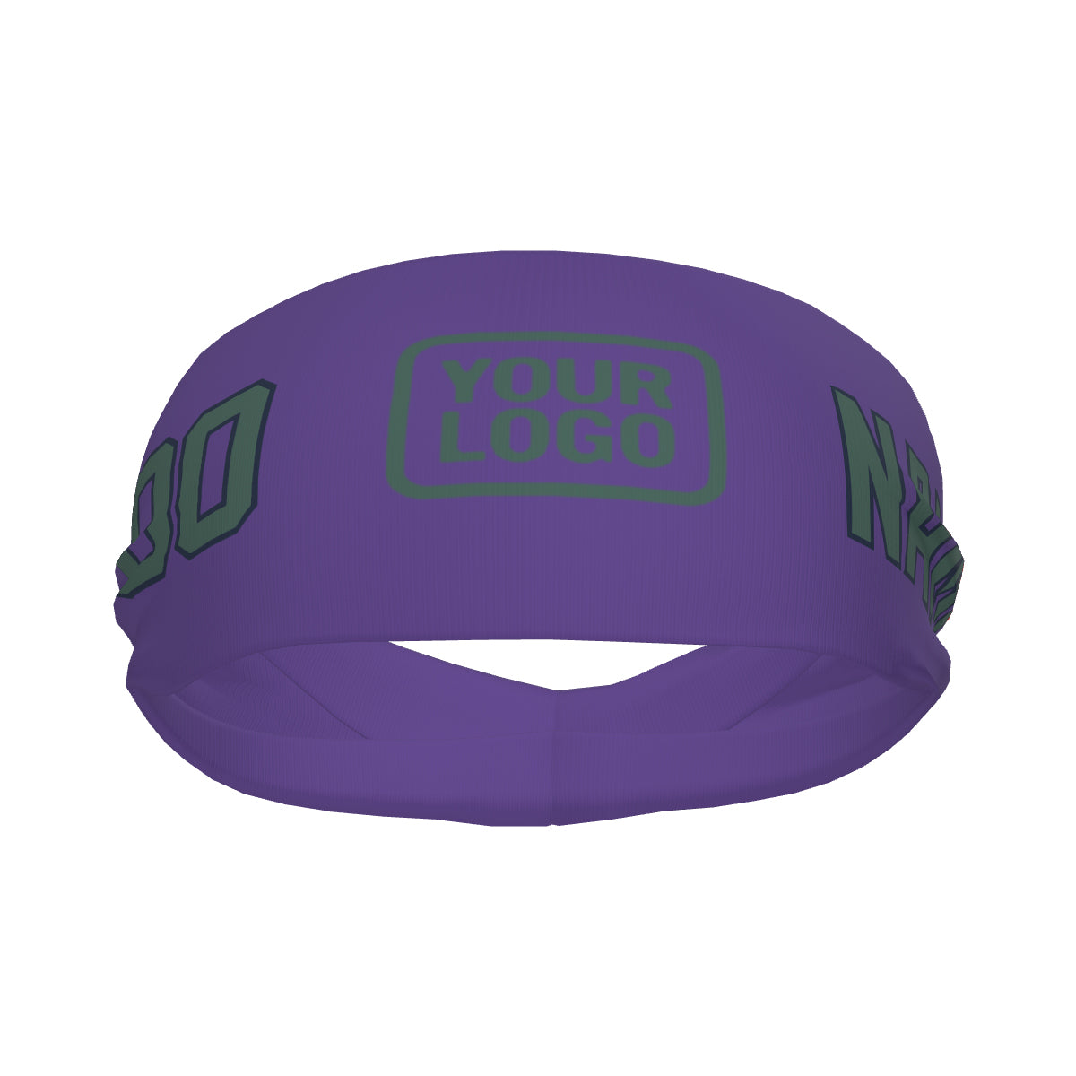 Custom Light Purple Blue Green Sports headband