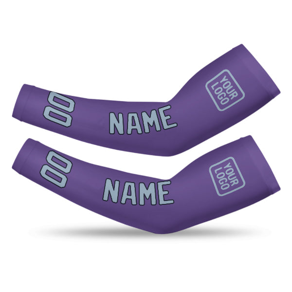 Custom Light Purple Light Blue Arm Sleeve
