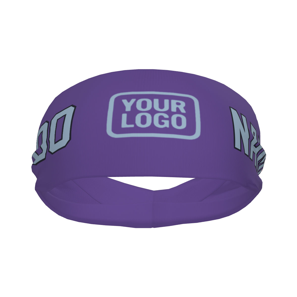Custom Light Purple Light Blue Sports headband