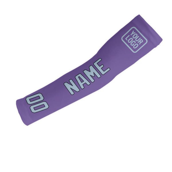 Custom Light Purple Light Blue Arm Sleeve