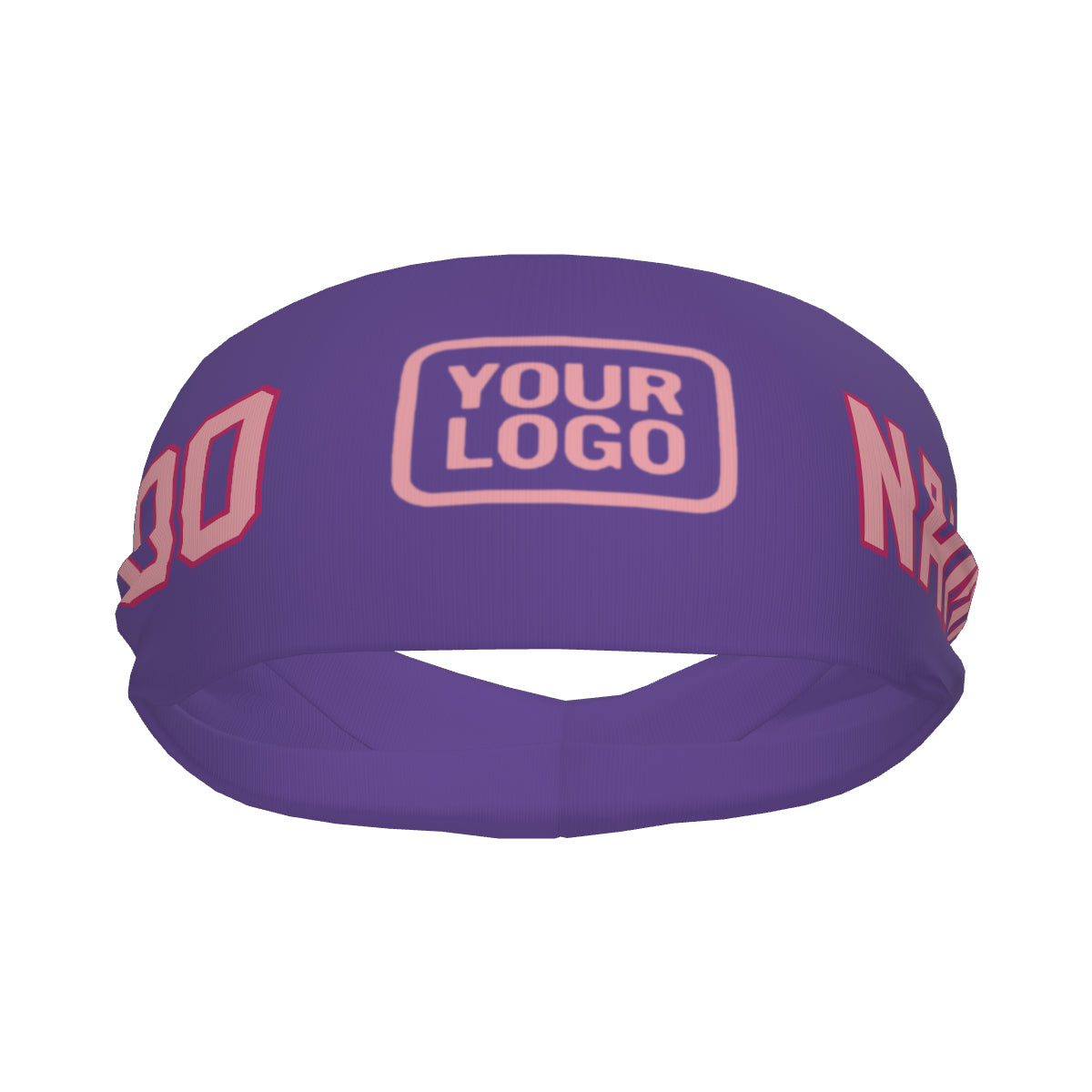 Custom Light Purple Light Pink Sports headband