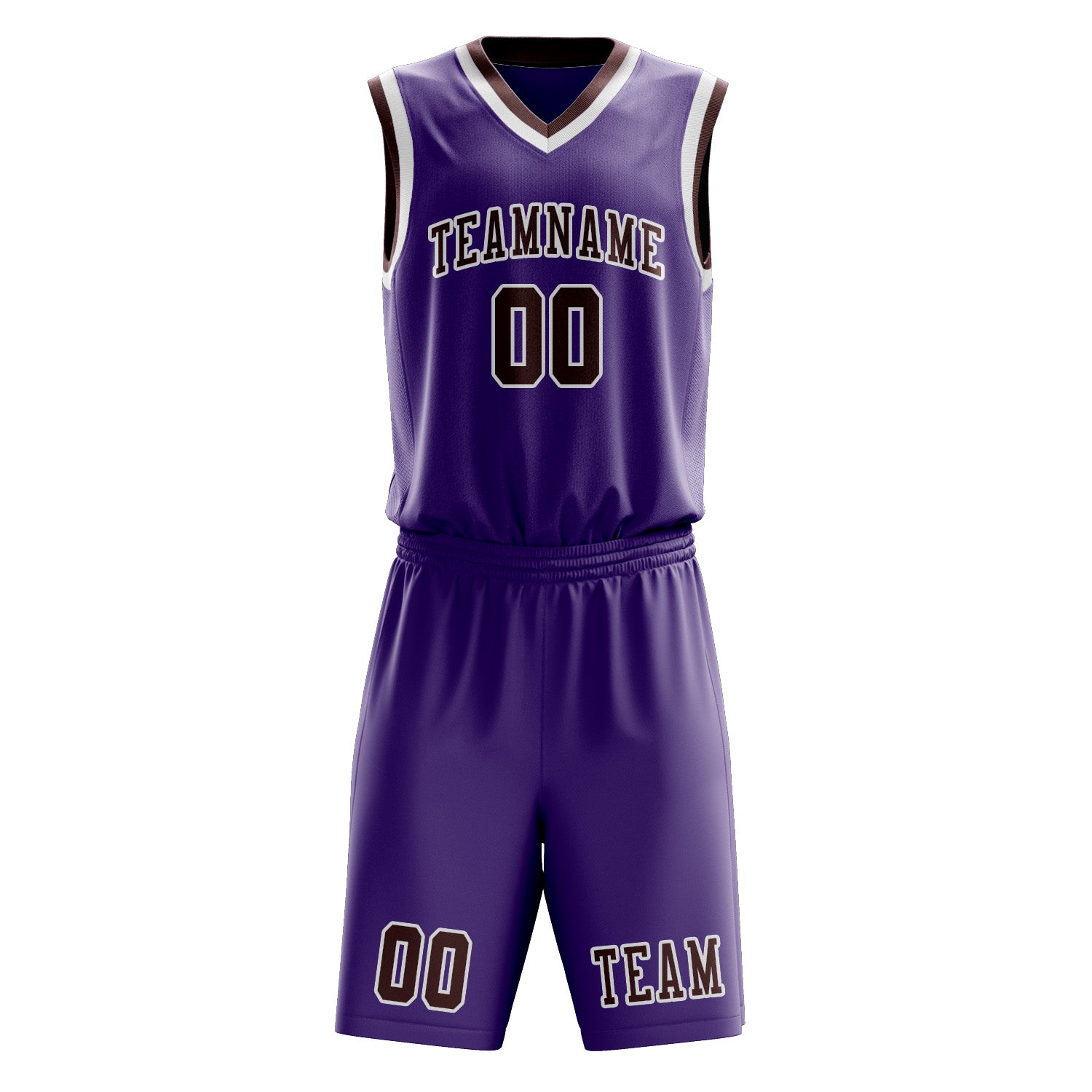 Custom Light Purple Crimson Red Basketball Set