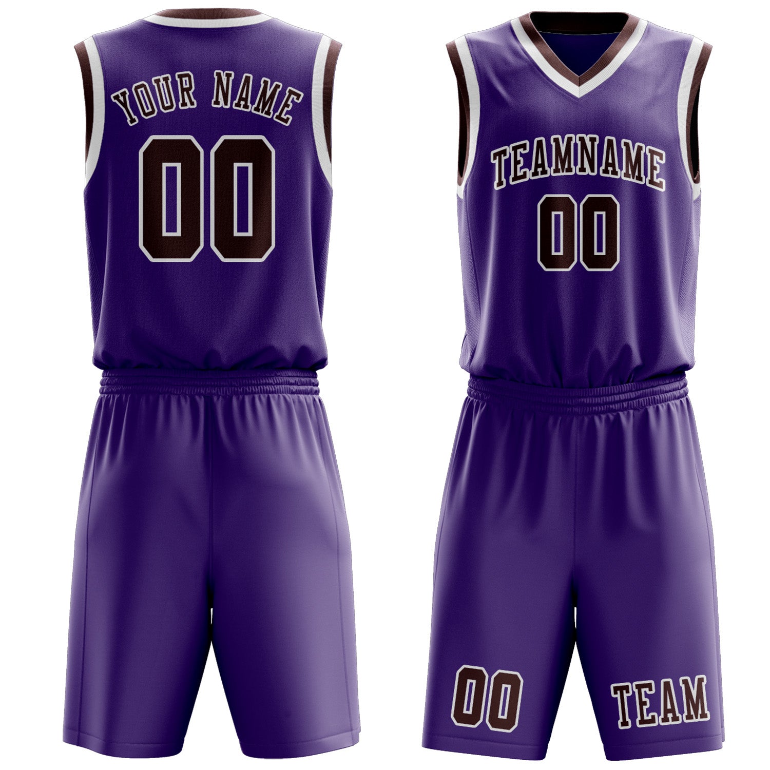 Custom Light Purple Crimson Red Basketball Set