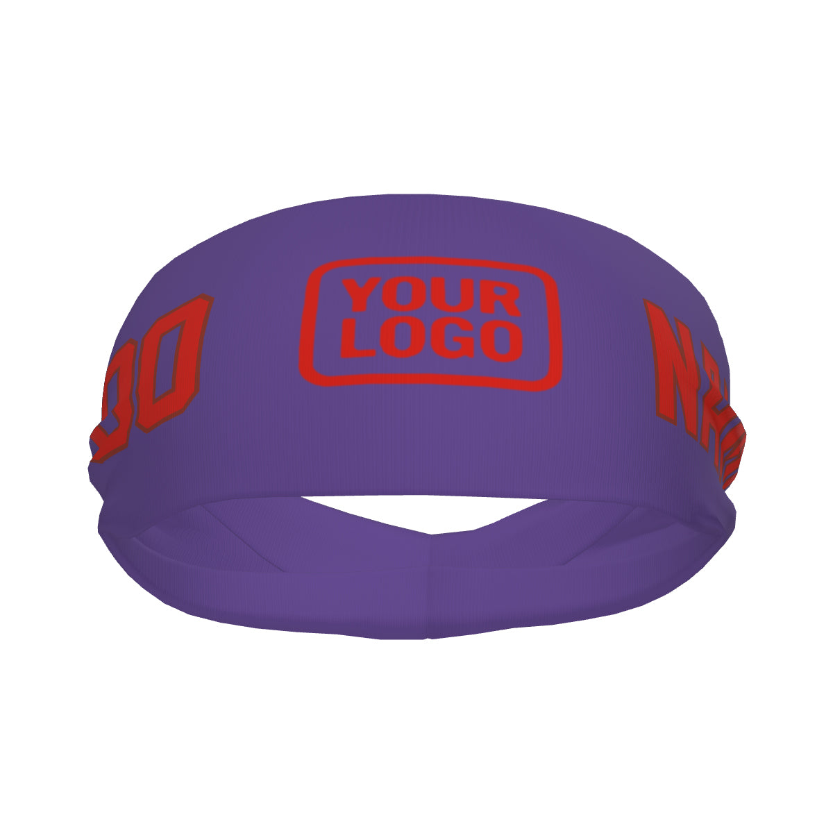 Custom Light Purple Orange Red Sports headband