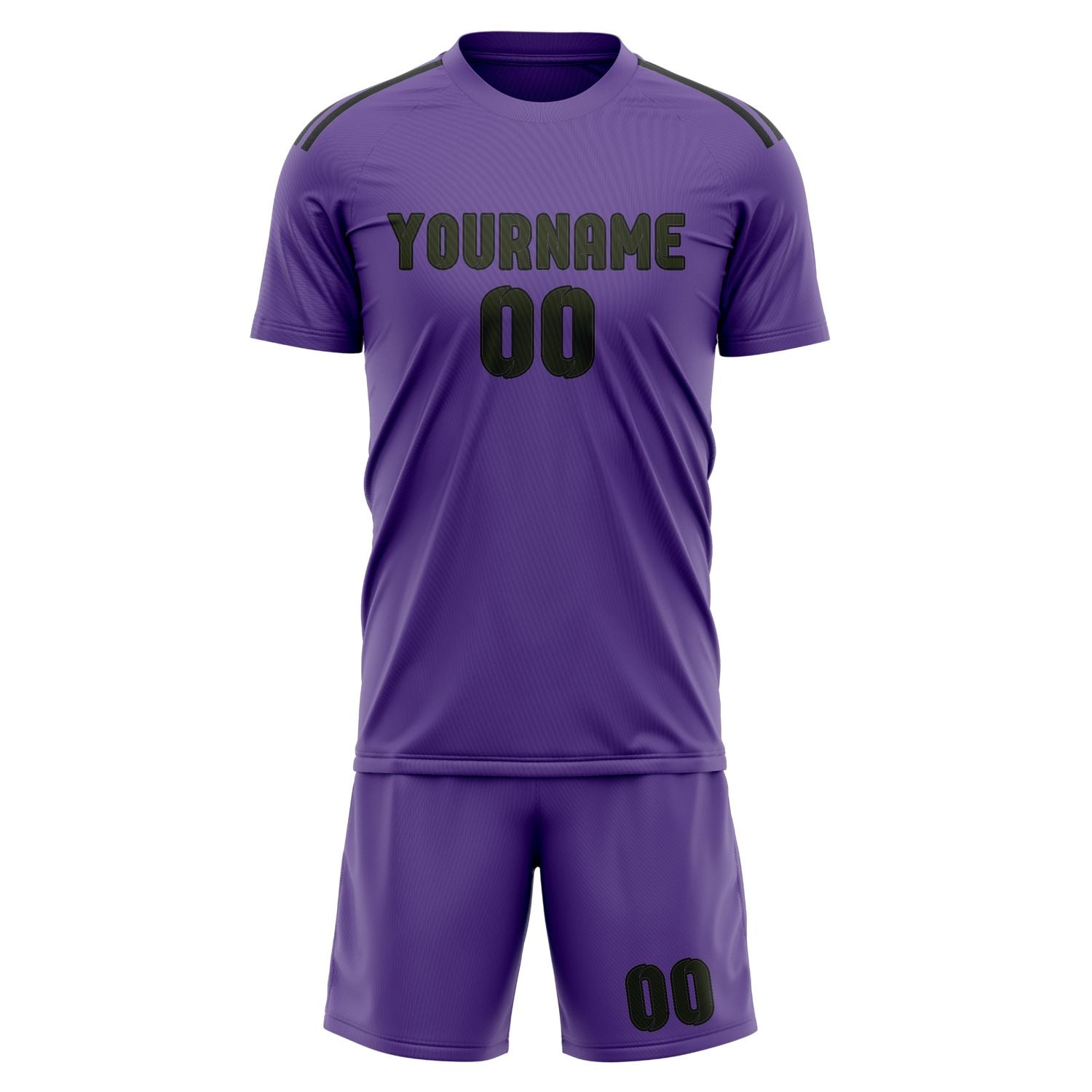 Custom Light Purple Olive Soccer Set