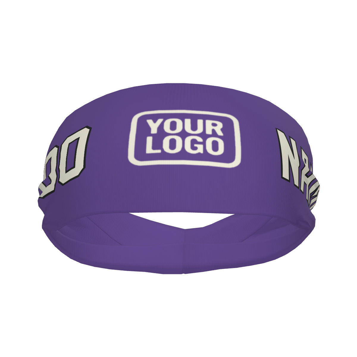 Custom Light Purple Cream Sports headband