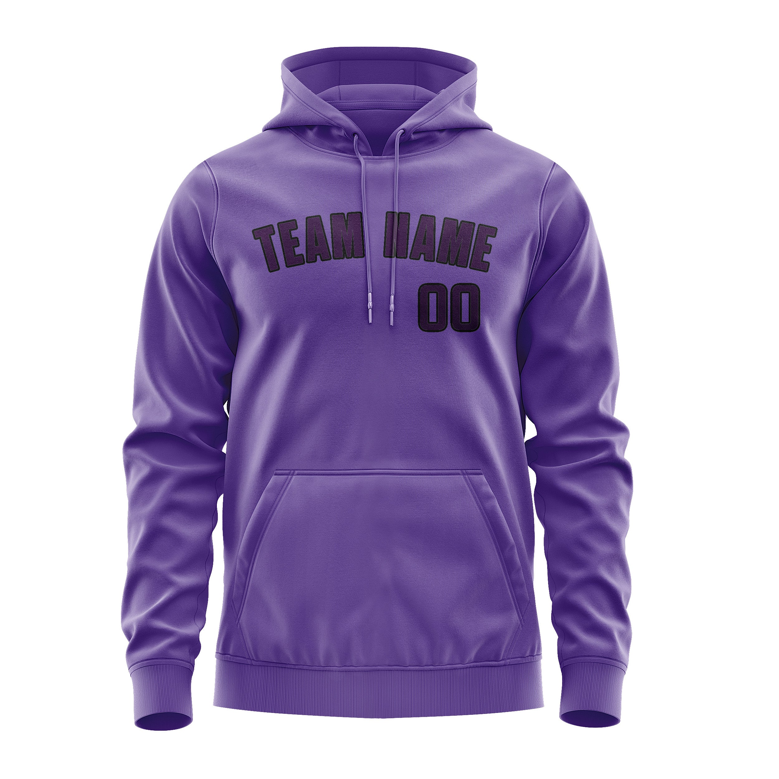 Custom Light Purple Purple Hoodie
