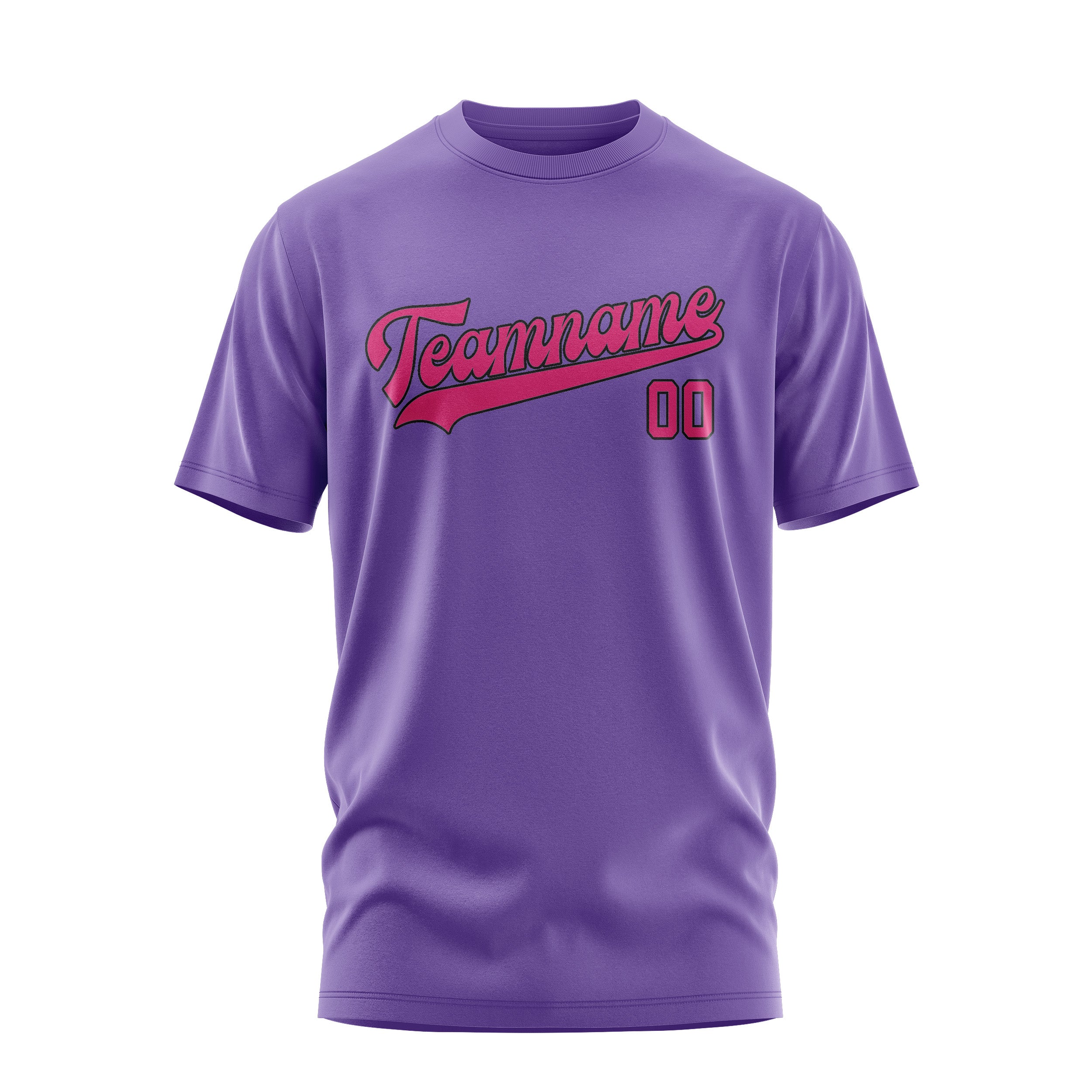 Custom Light Purple Pink T-Shirt