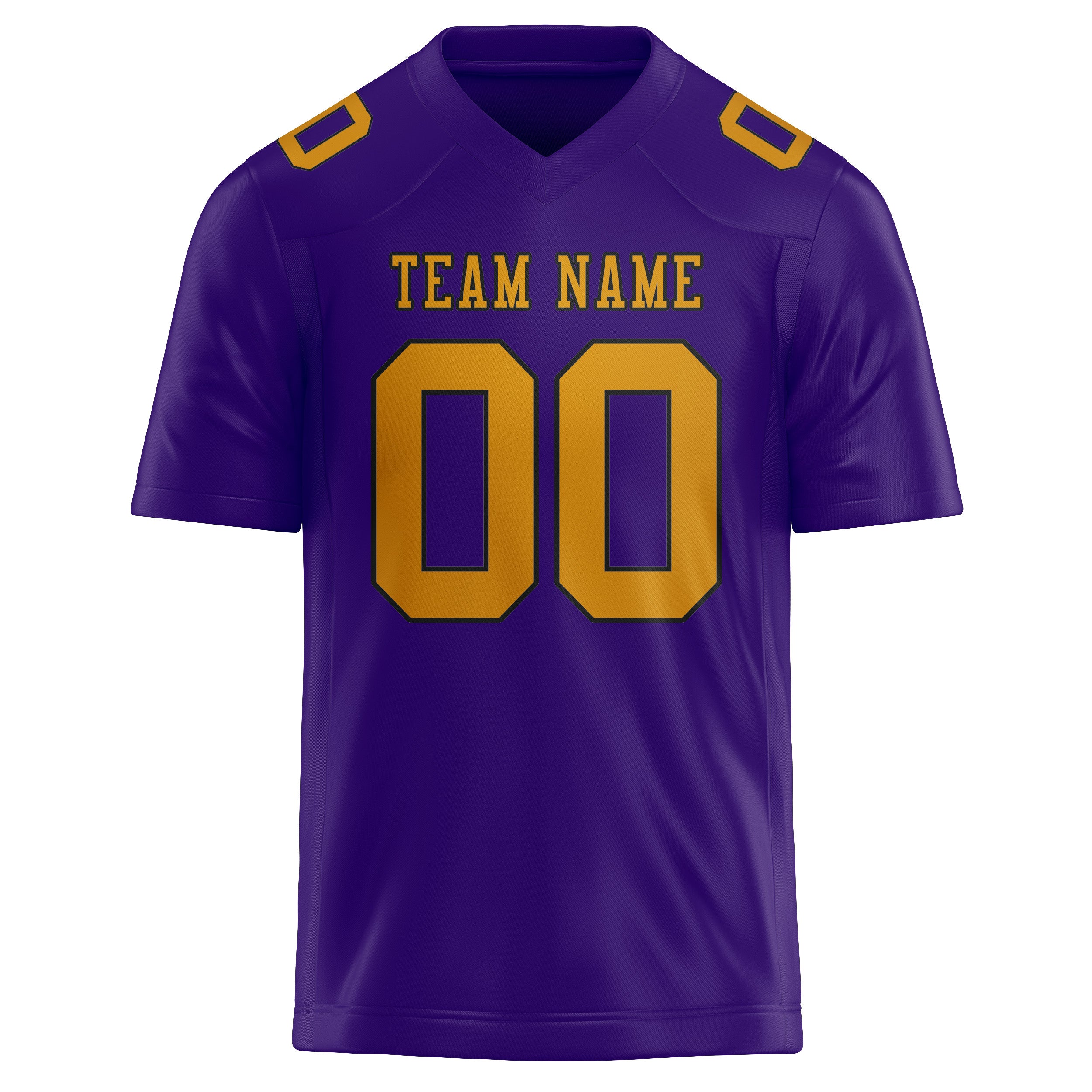 Custom Light Purple Yellow Football Jersey