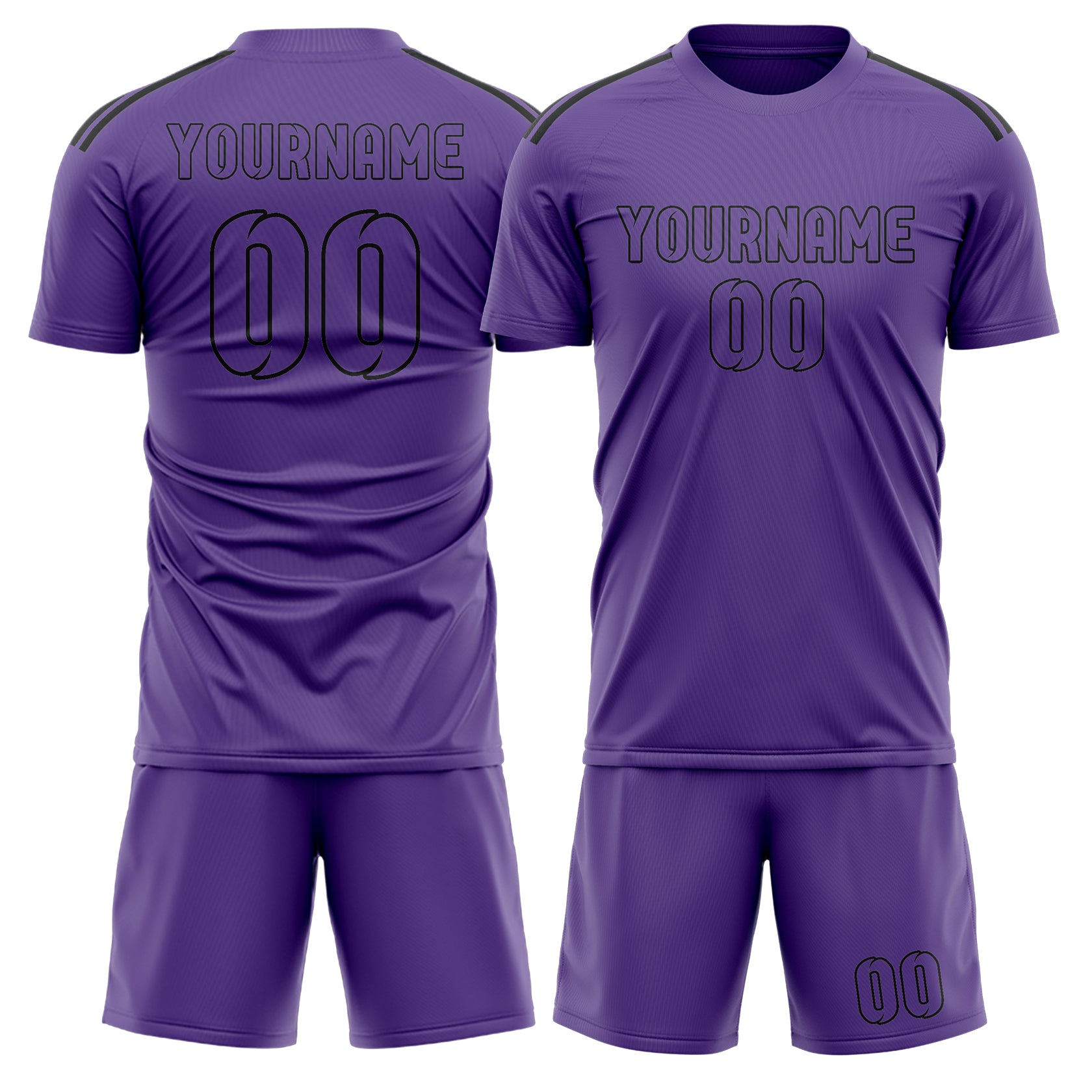 Custom Light Purple Light Purple Soccer Set
