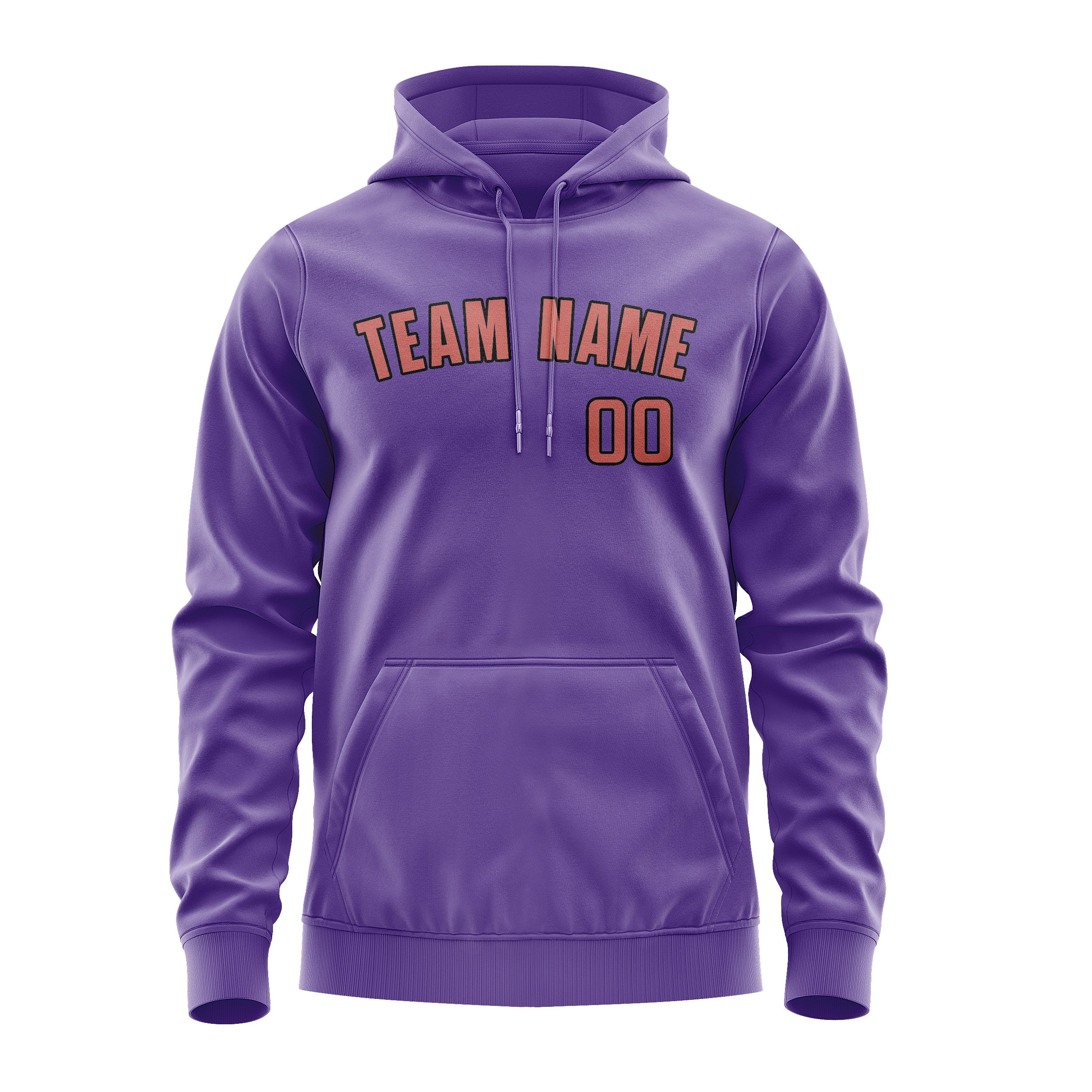 Custom Light Purple Copper Rose Hoodie