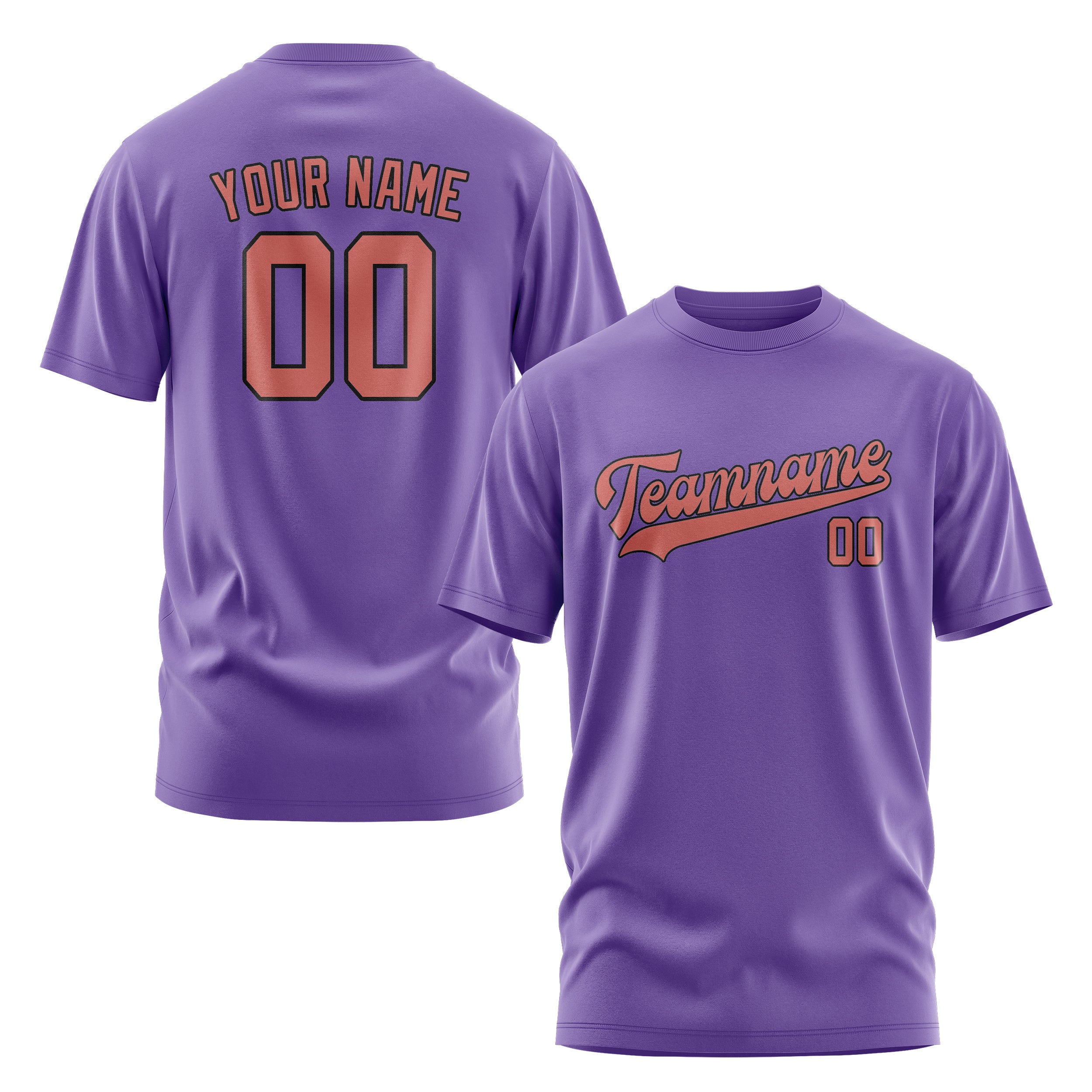 Custom Light Purple Copper Rose T-Shirt