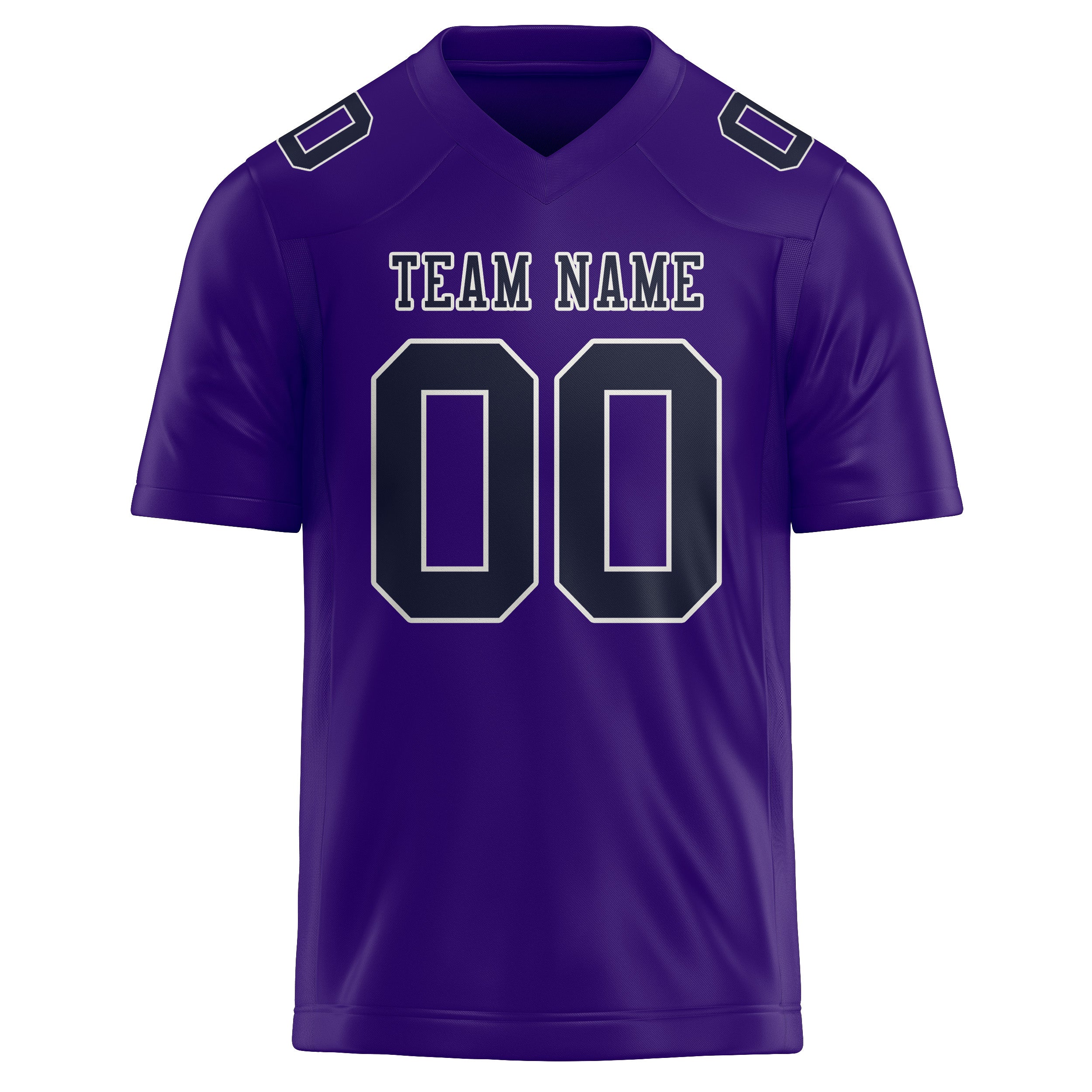 Custom Light Purple Navy Football Jersey