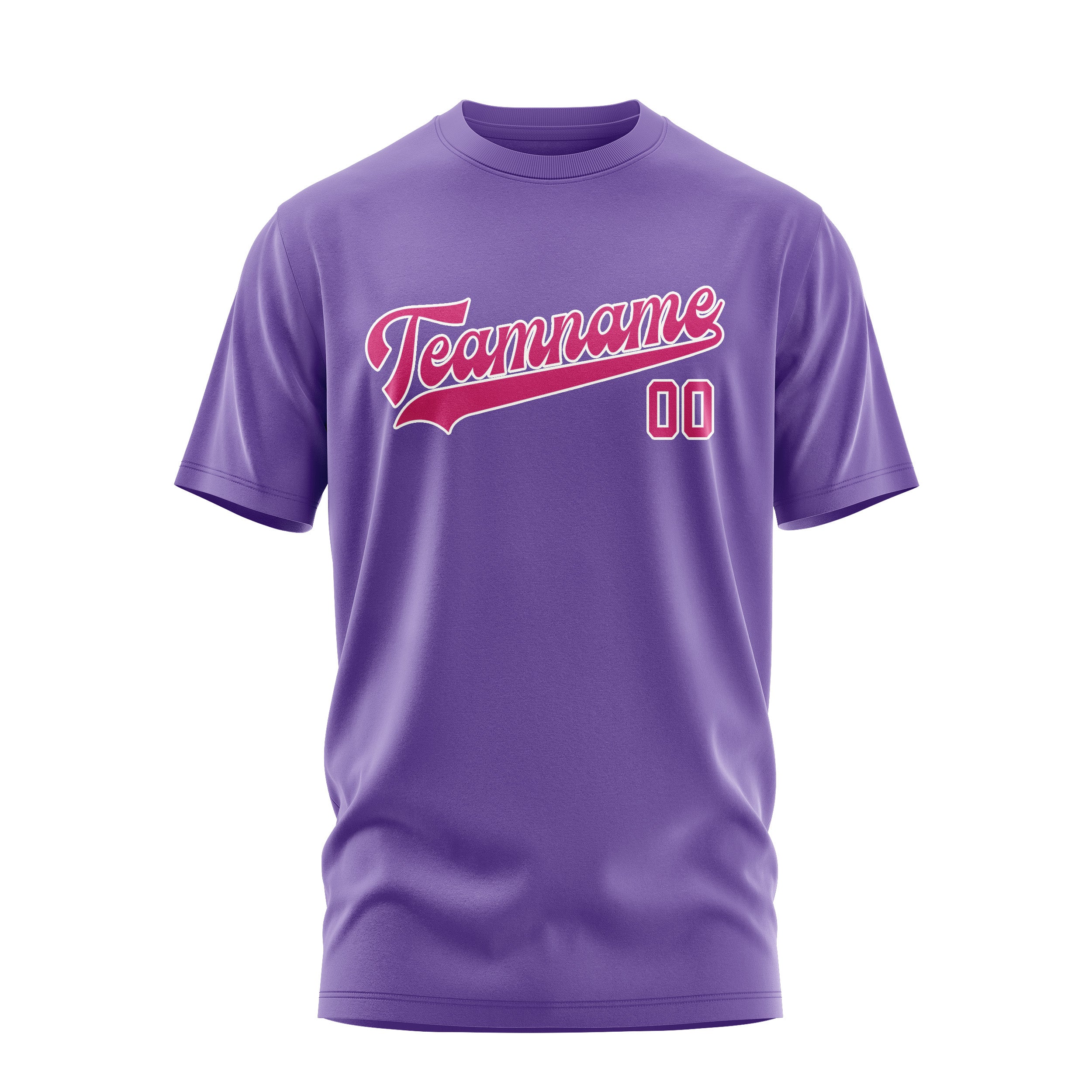 Custom Light Purple Pink T-Shirt