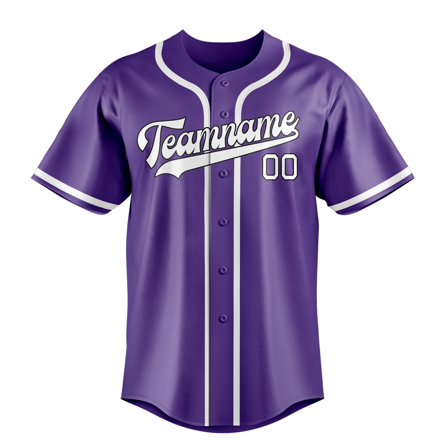 Custom Light Purple White Baseball Jersey