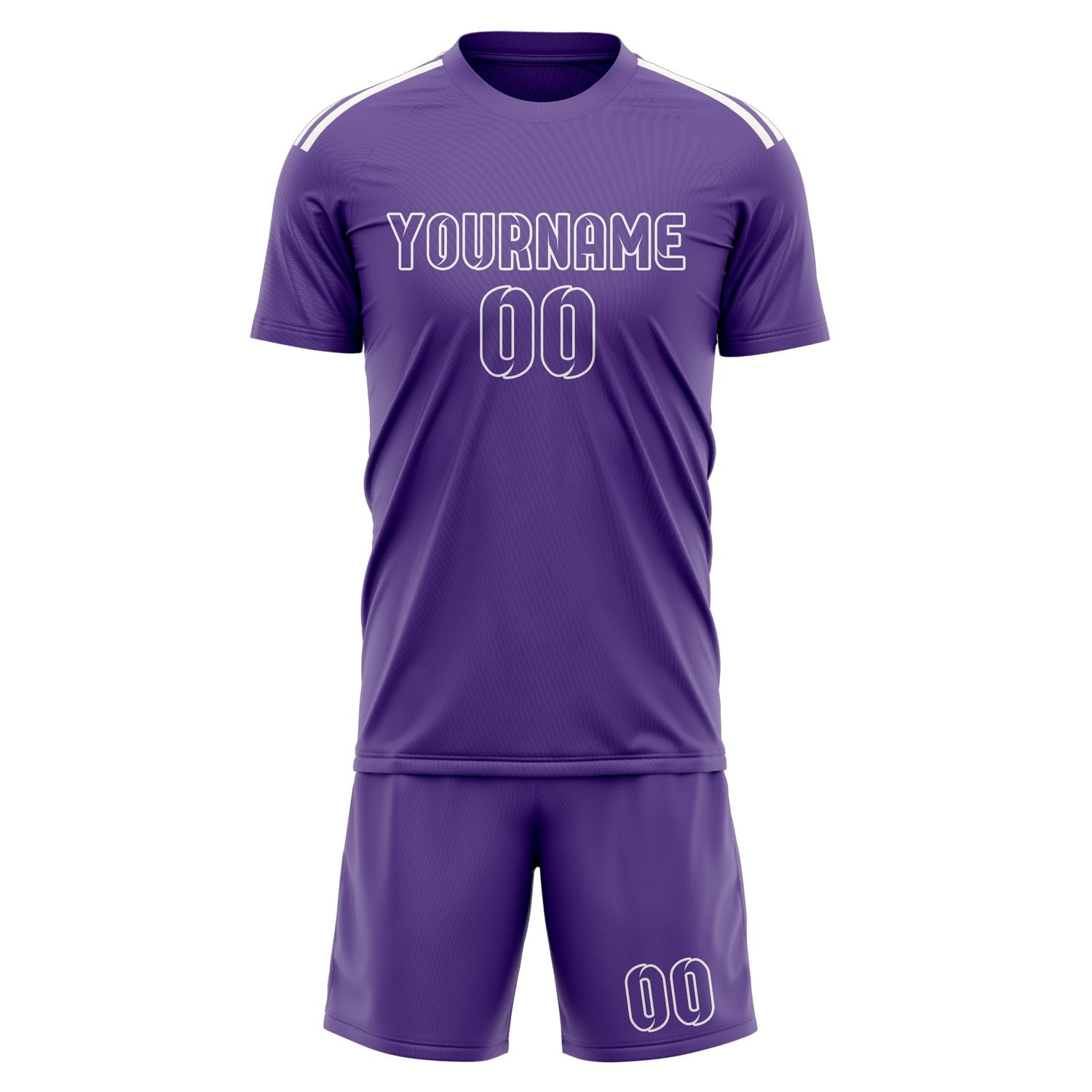 Custom Light Purple Light Purple Soccer Set
