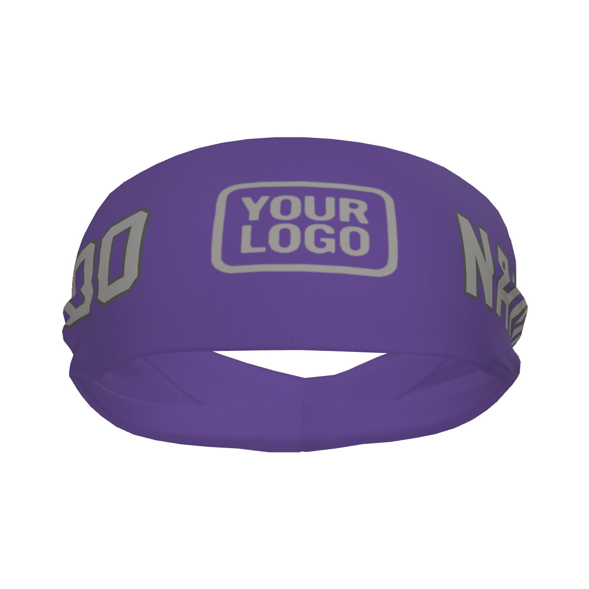 Custom Light Purple Gray Sports headband
