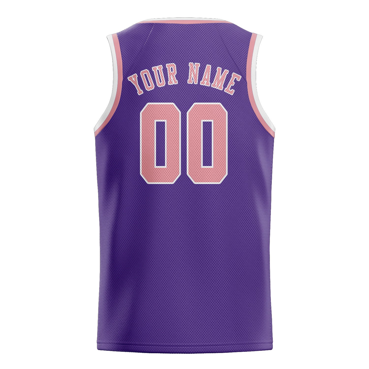 Custom Light Purple Light Pink Basketball Jersey