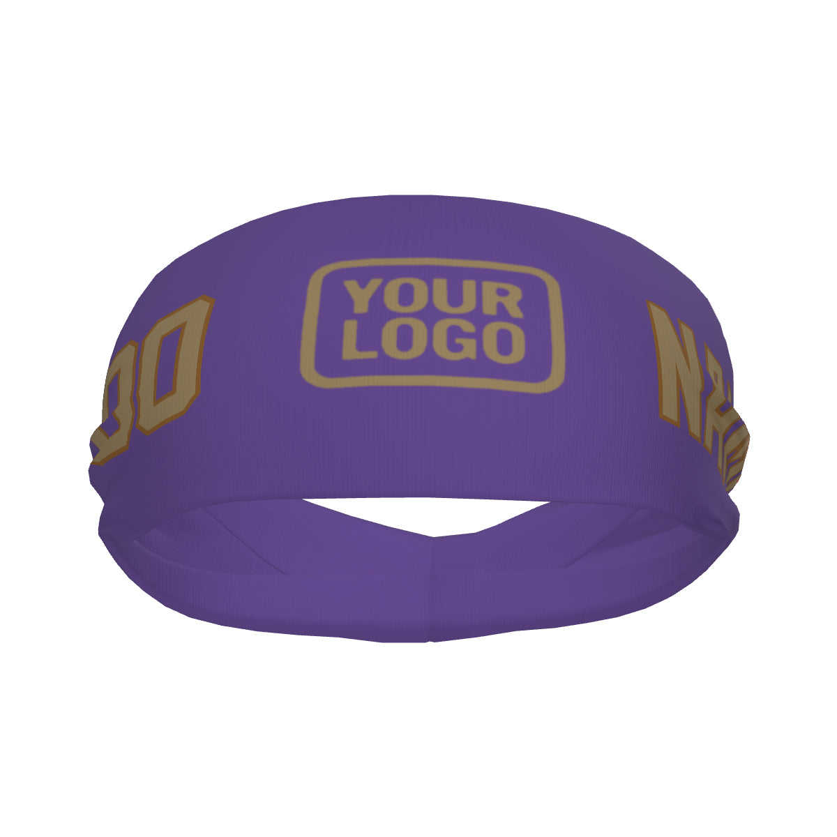 Custom Light Purple Light Khaki Sports headband