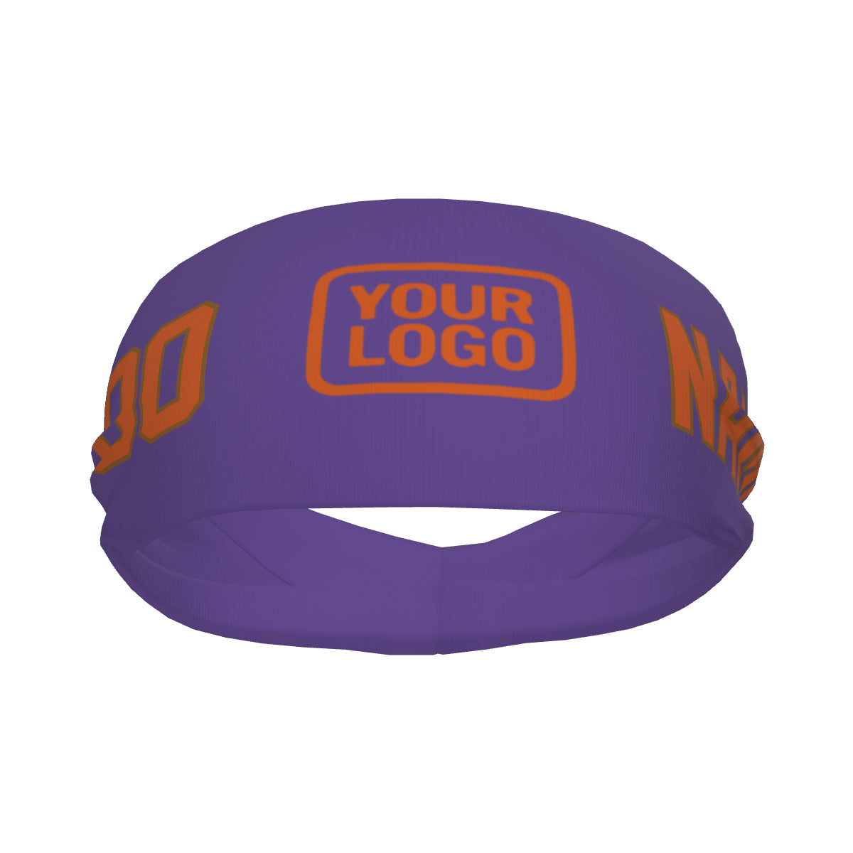 Custom Light Purple Orange Sports headband