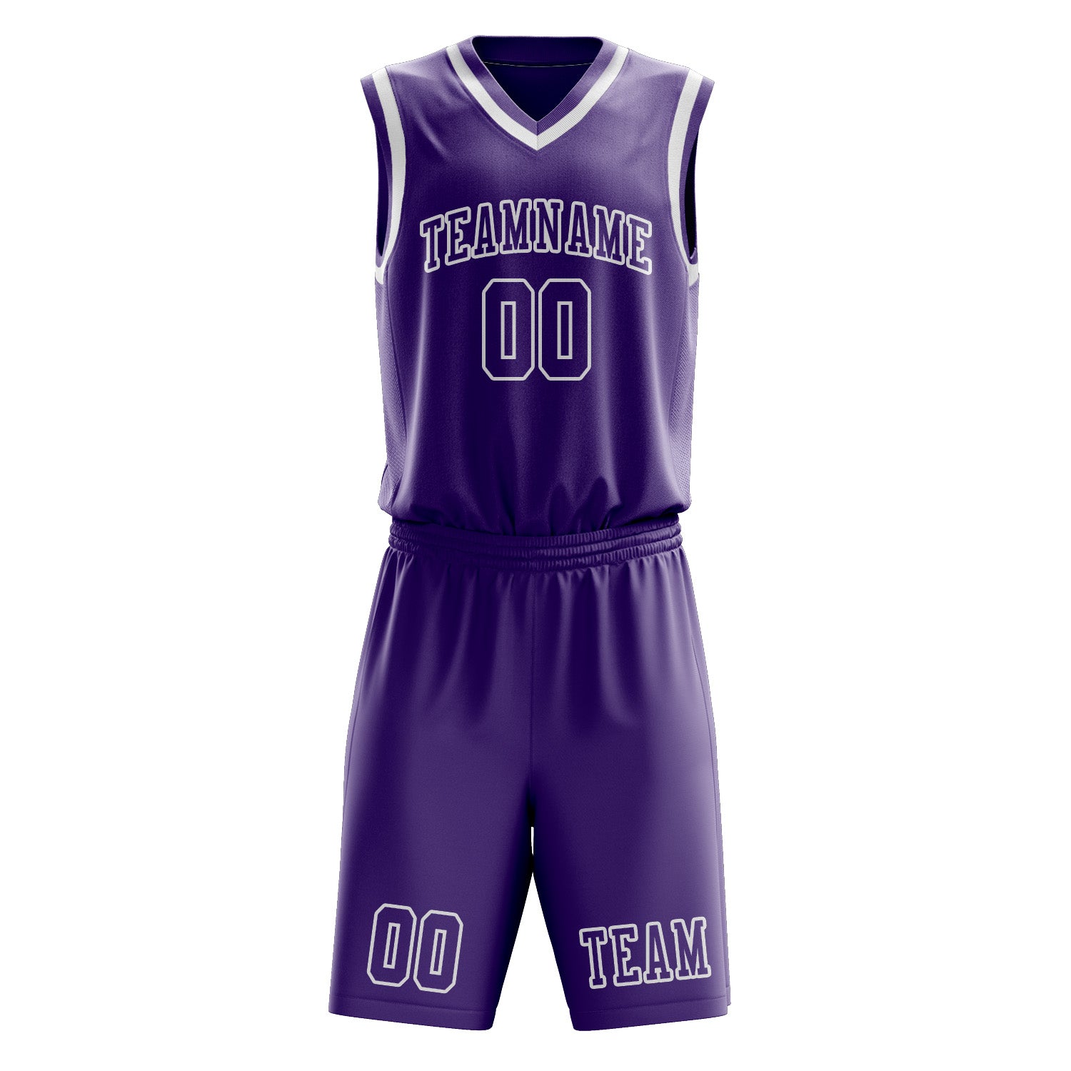 Custom Light Purple Light Purple Basketball Set