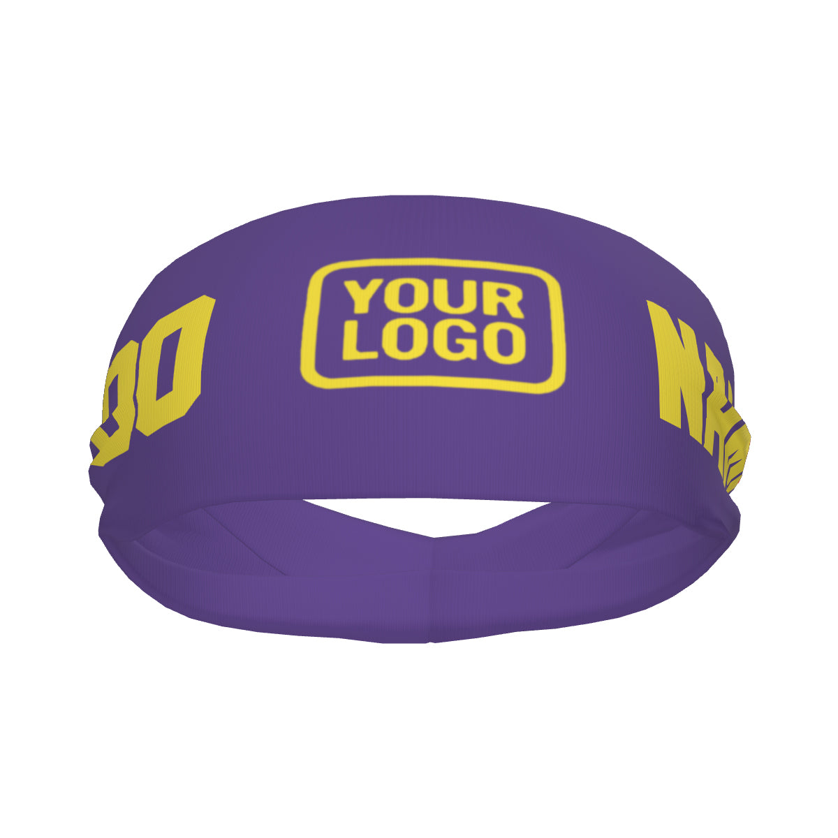 Custom Light Purple Light Yellow Sports headband