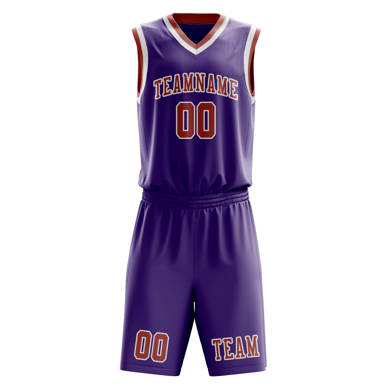 Custom Light Purple Copper Rose Basketball Set