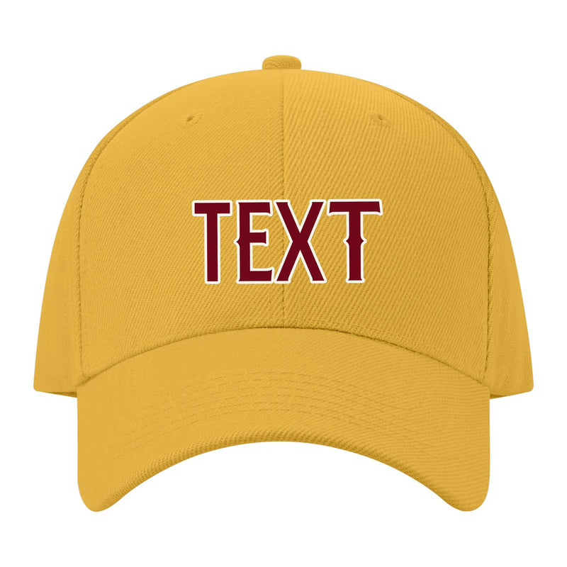 Custom Yellow Khaki Hat 23B21815